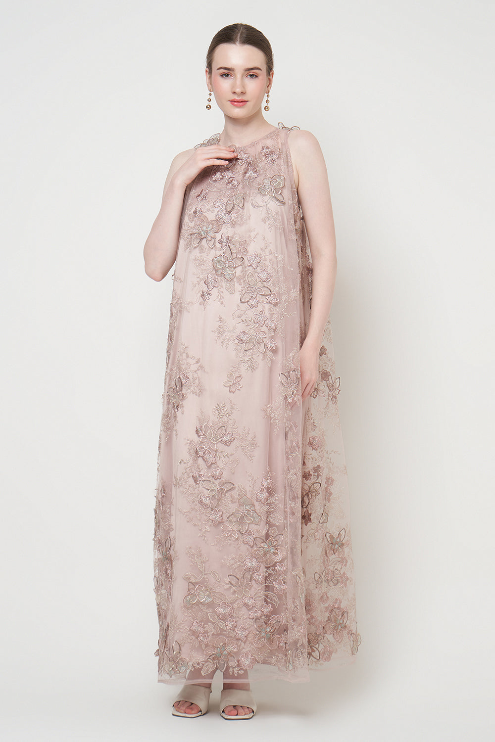 Lesha Dress in Dusty Rose