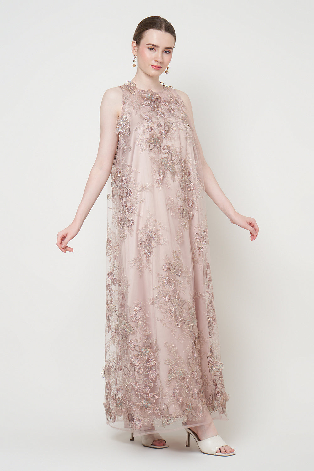 Lesha Dress in Dusty Rose