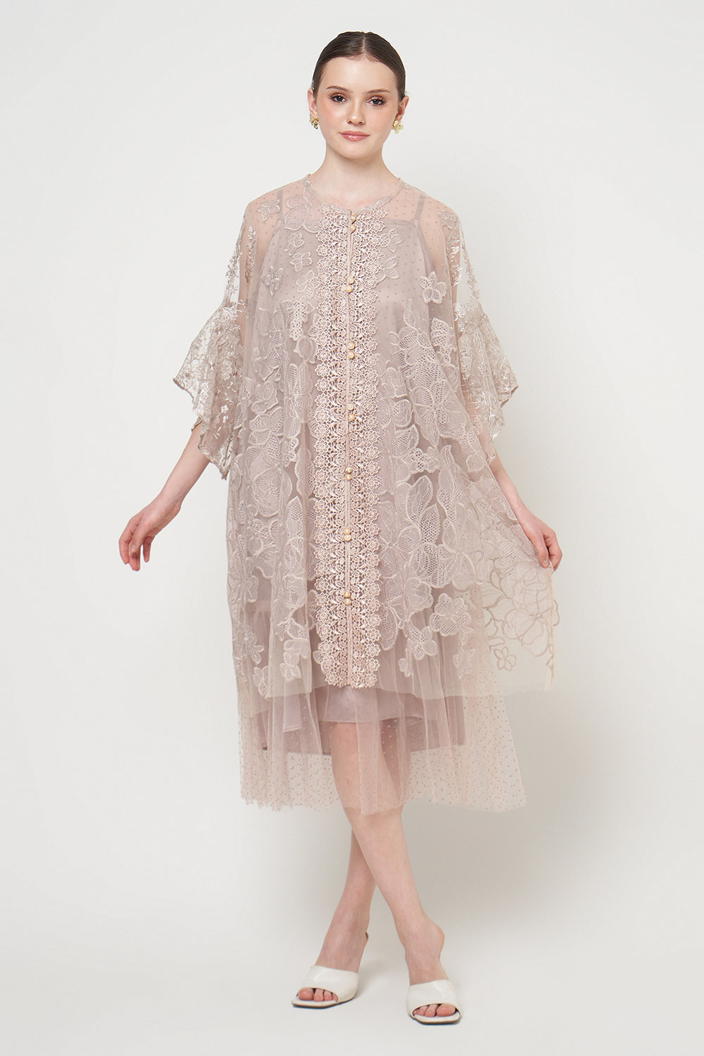 Kumi Dress in Bronze Mauve