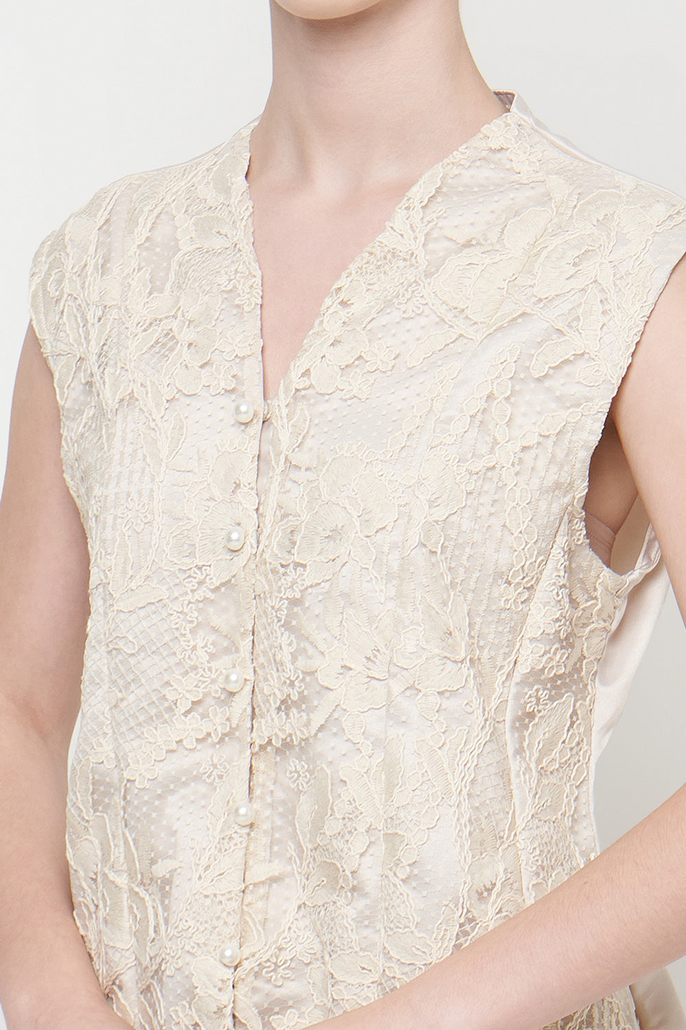 Ravel Top in Bone