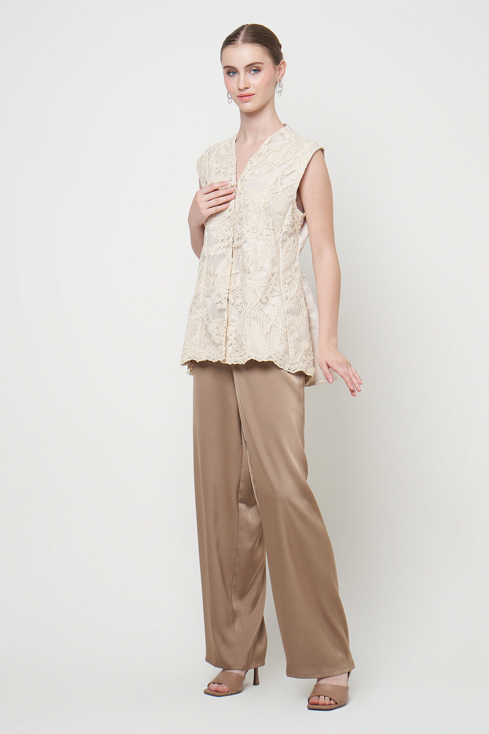 Ravel Top in Bone
