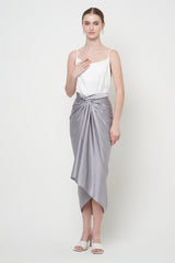 Aisyah Lilit Skirt in Dark Grey