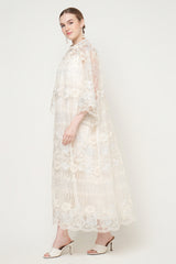 Mayasha Dress in Ivory Silver