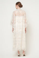 Mayasha Dress in Ivory Silver
