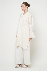 Gandini Tunic Top in Broken White