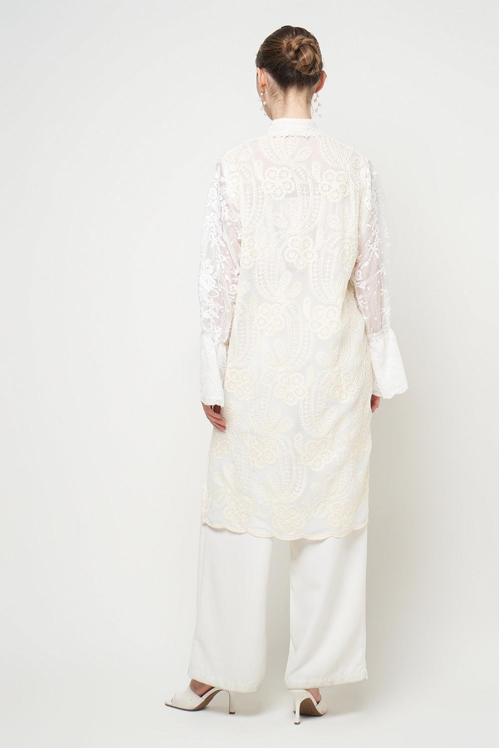 Gandini Tunic Top in Broken White