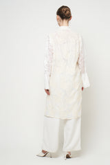 Gandini Tunic Top in Broken White