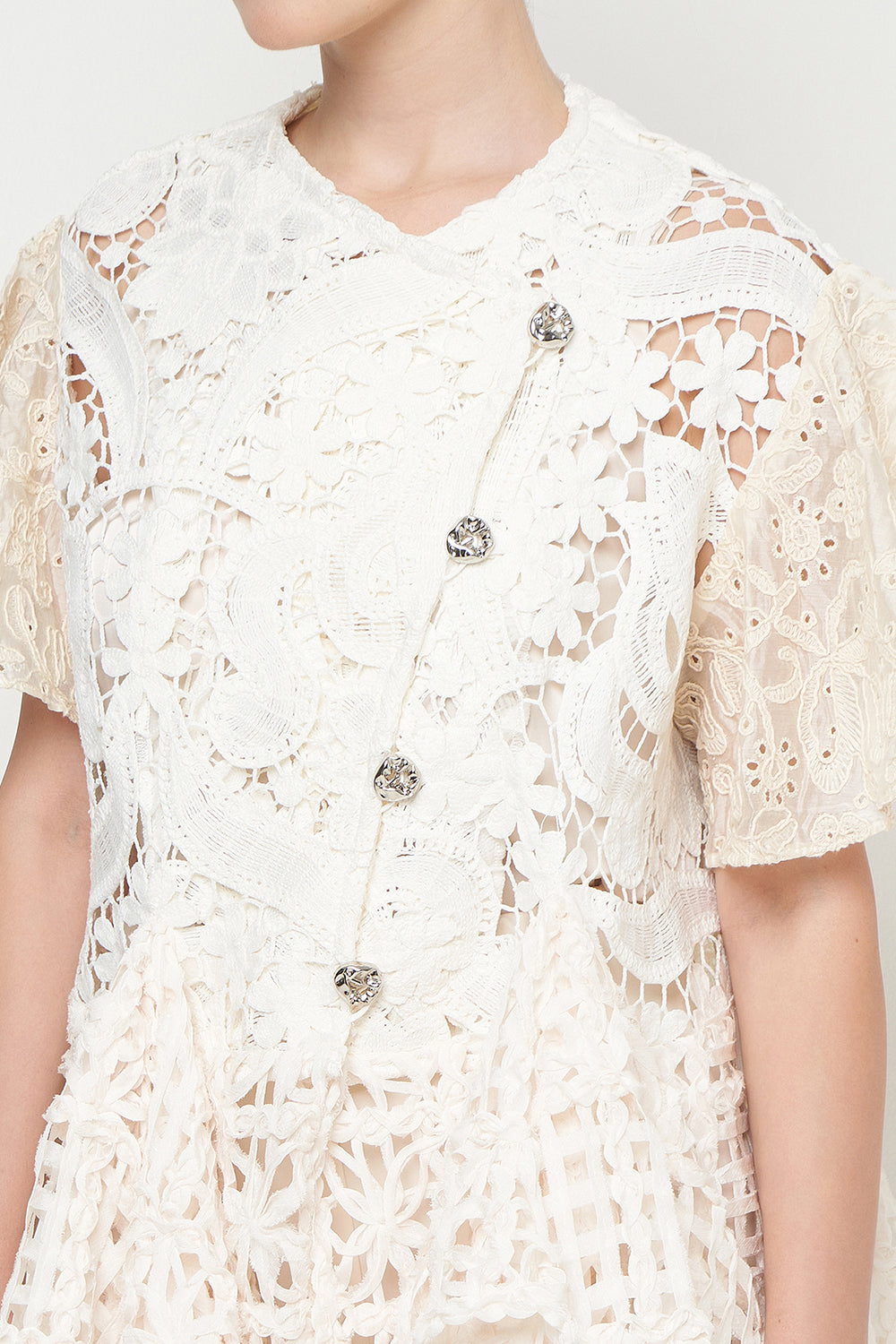 Gayatri Structured Top in Cream