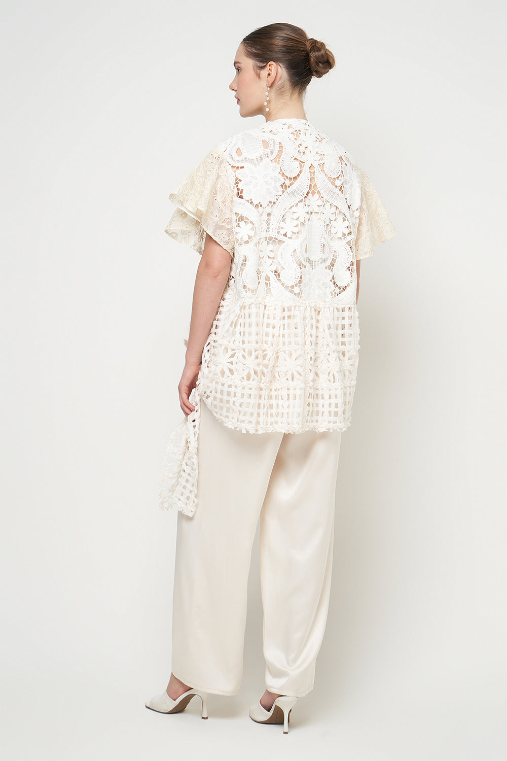 Gayatri Structured Top in Cream