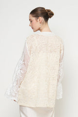 Gentari Kebaya Top in Cream