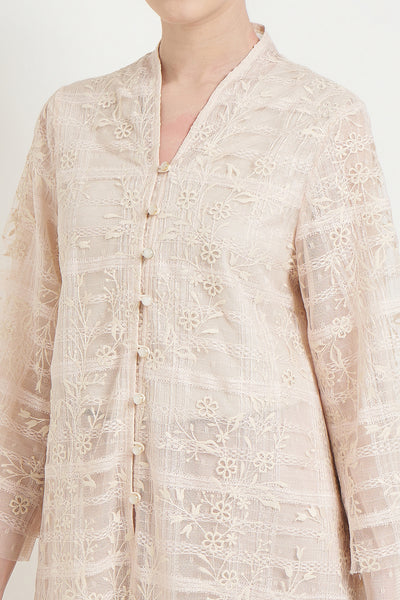 Dandelion Kebaya Top in Cream