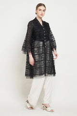 Dandelion Kebaya Top in Black