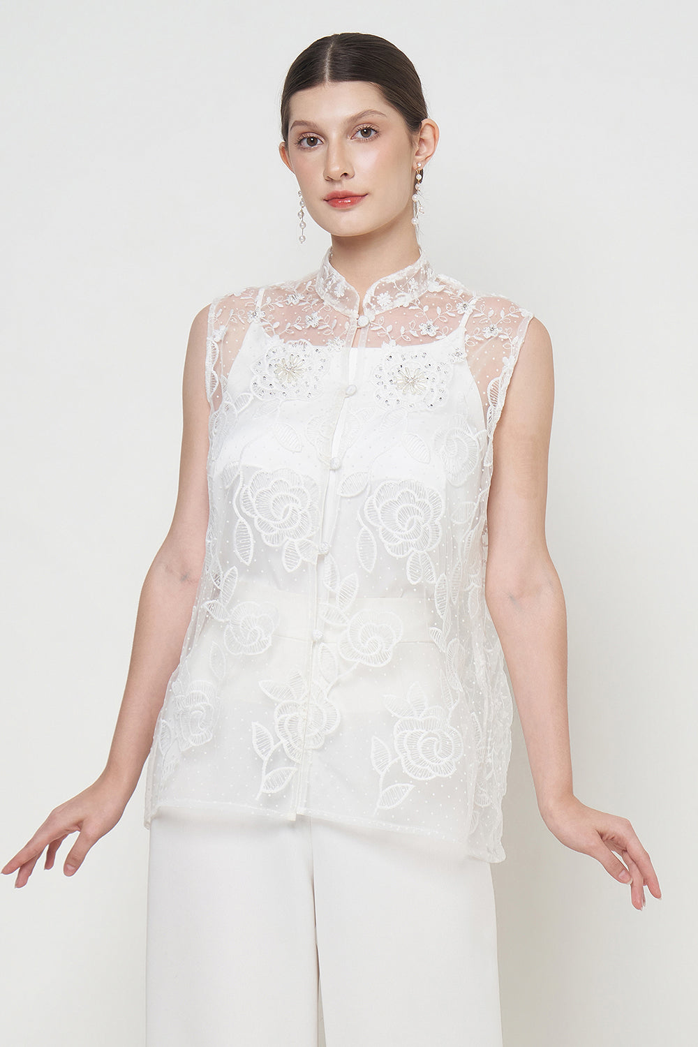 Camelia Top in White