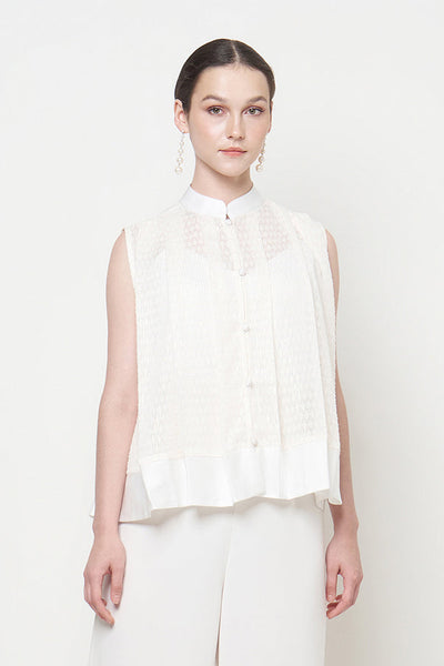 Celia Blouse in Pearl
