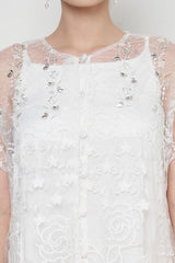 Lisha Dress in White