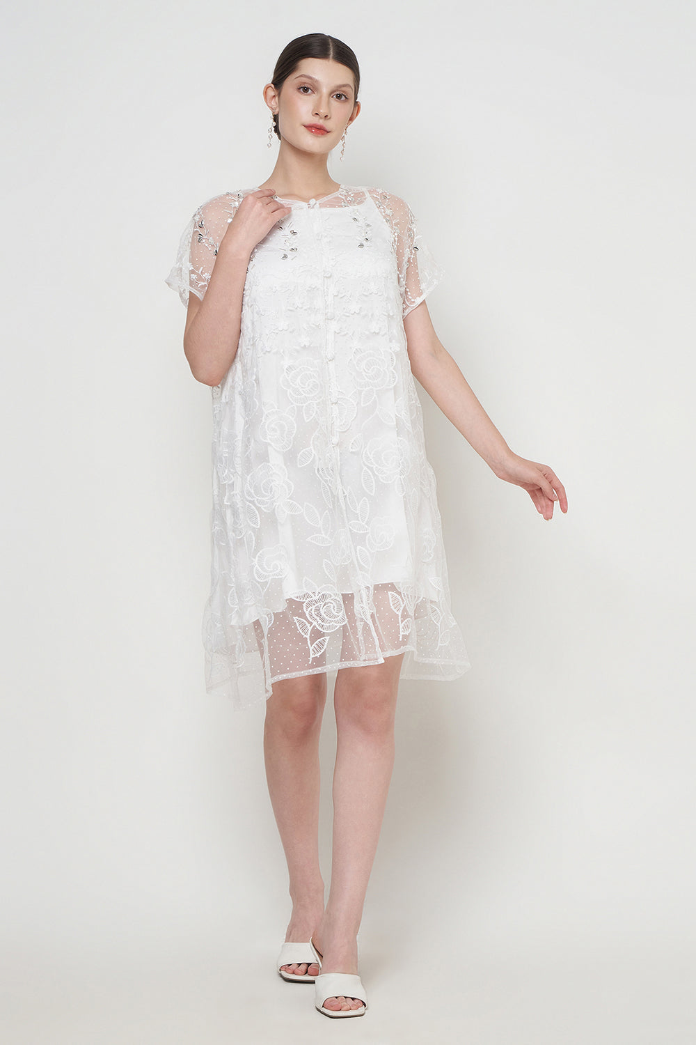 Lisha Dress in White