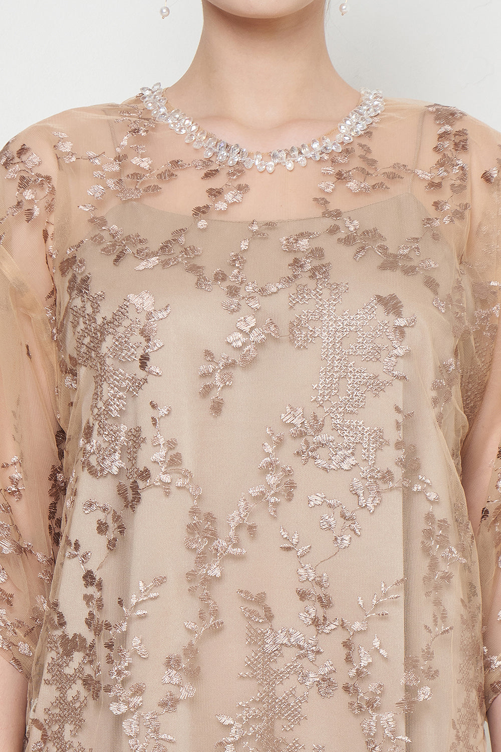 Ghania Dress in Brown