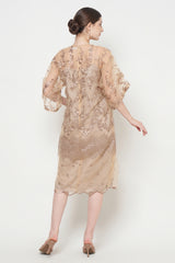 Ghania Dress in Brown