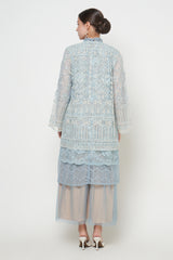 Aruna Lace Dress in Sky Blue