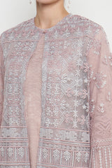 Aruna Lace Dress in Dusty Pink