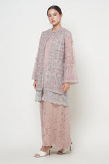Aruna Lace Dress in Dusty Pink