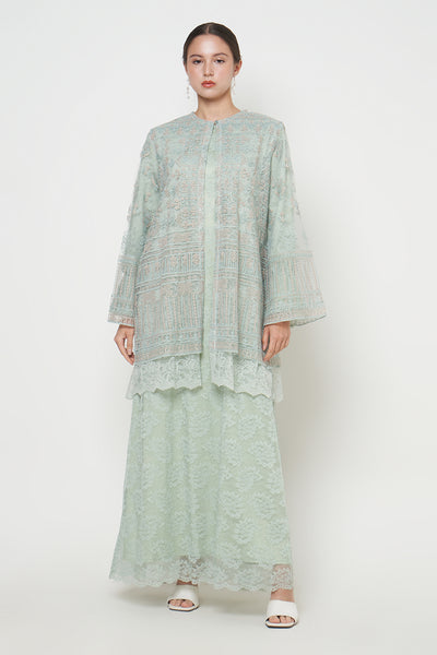 Aruna Lace Dress in Mint