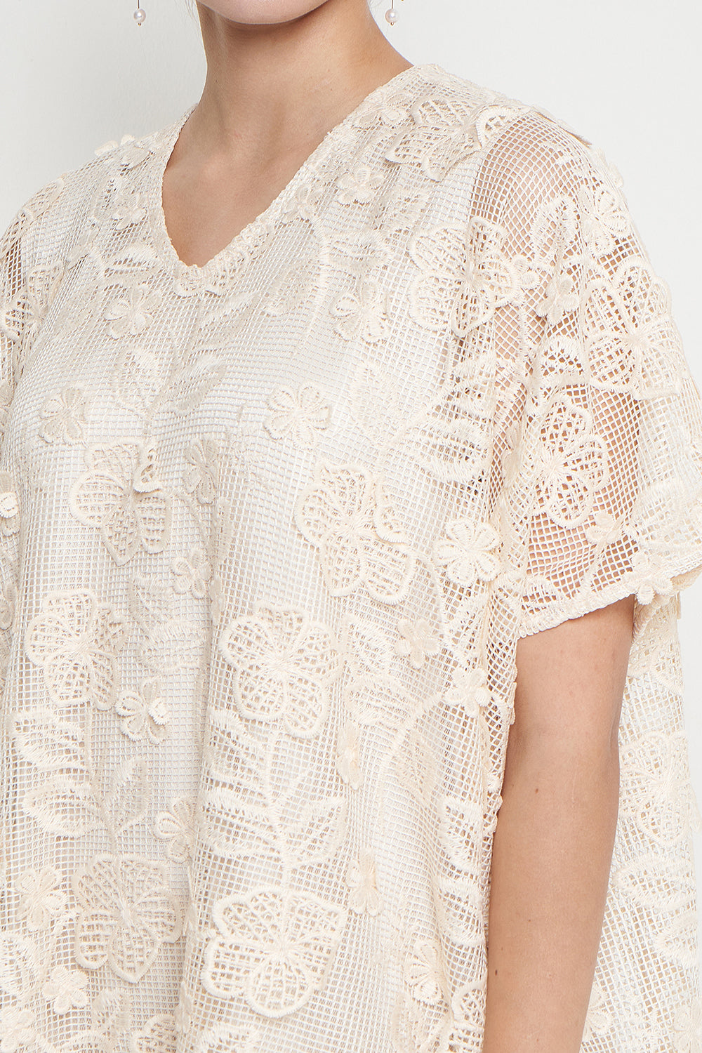 Hazel Dress in Ivory