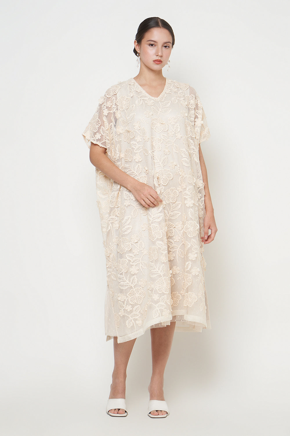 Hazel Dress in Ivory