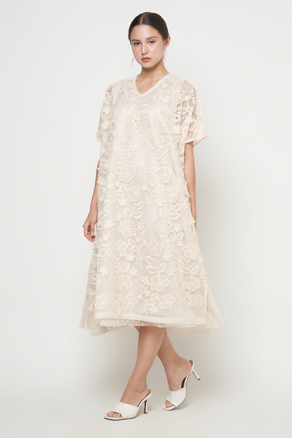 Hazel Dress in Ivory