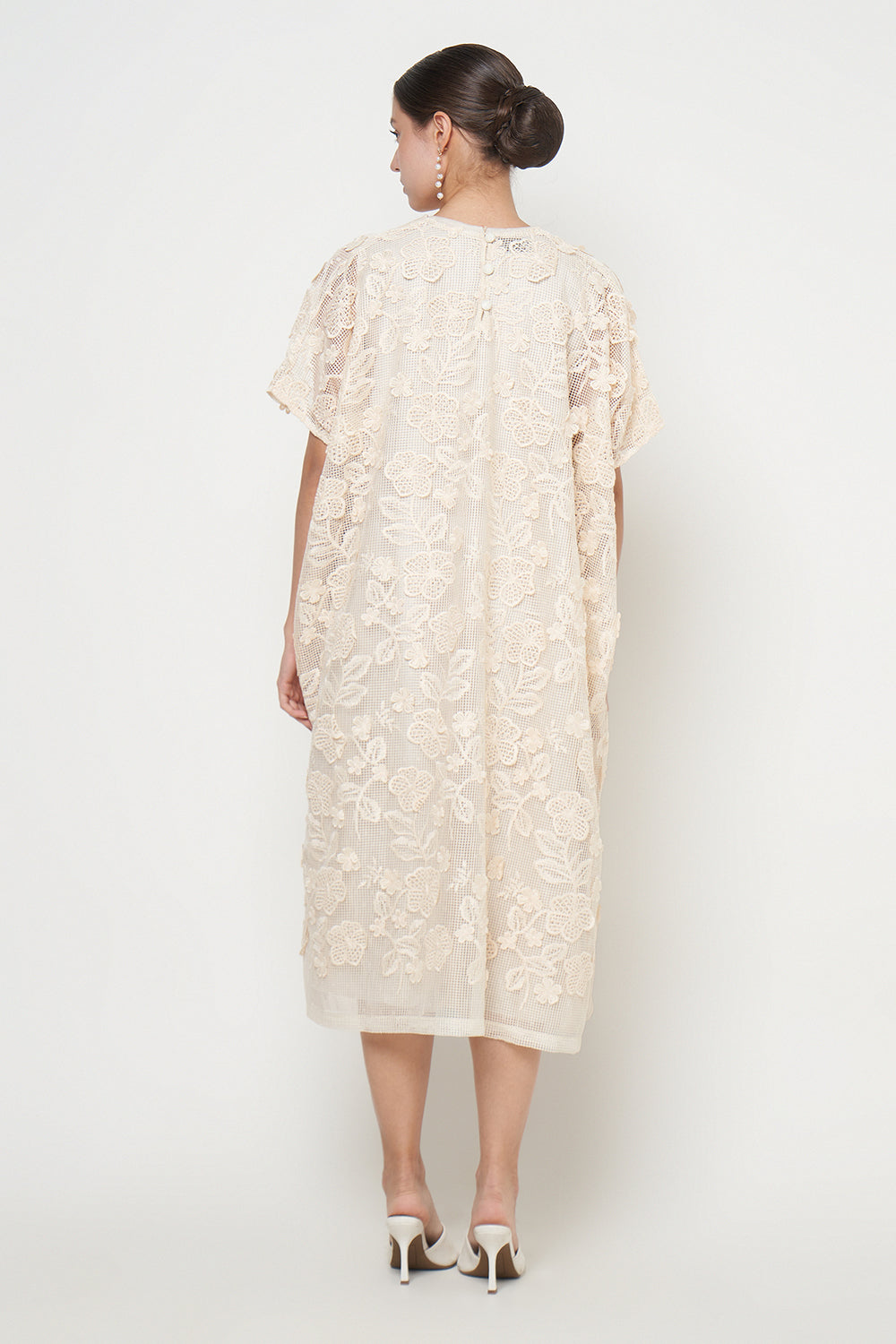 Hazel Dress in Ivory