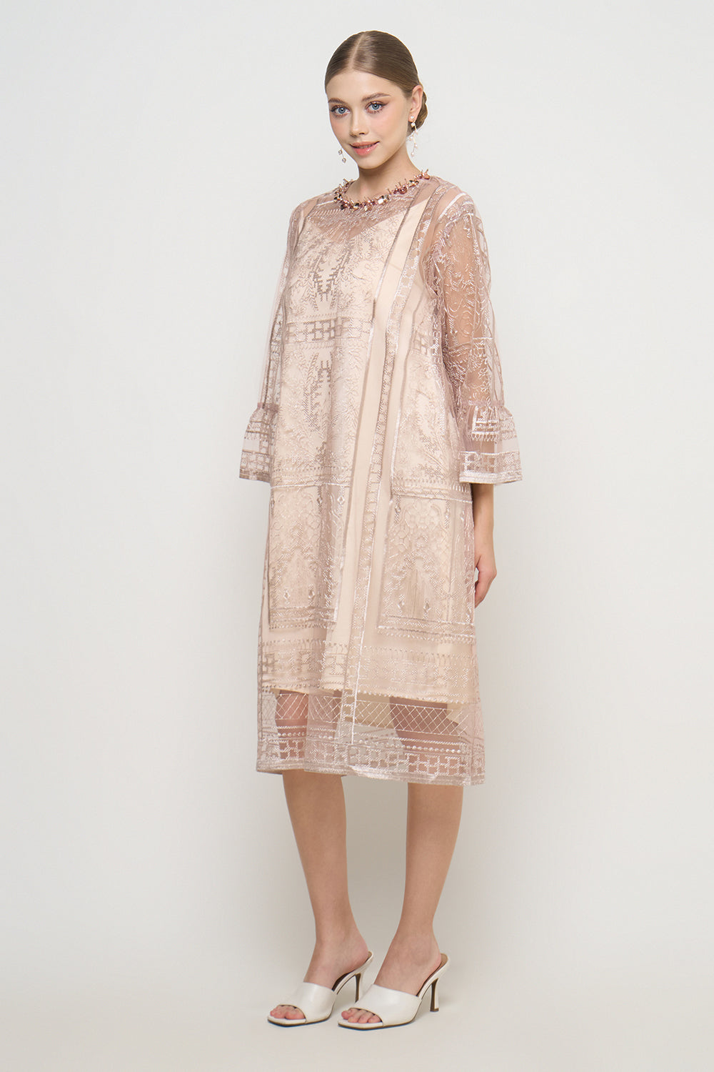 Peony Dress in Soft Pink