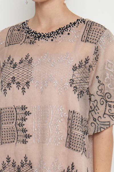 Luciana Dress in Nude