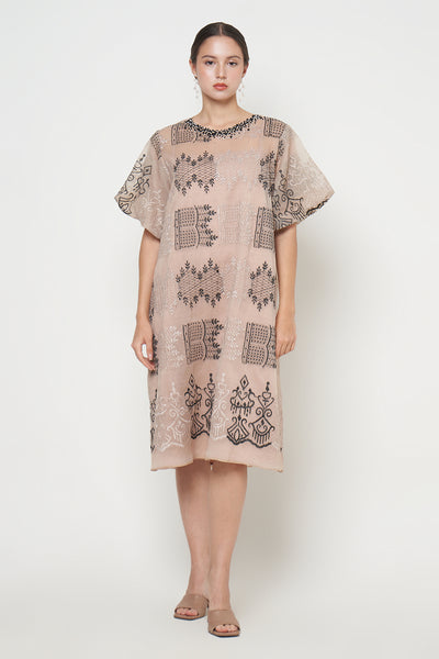 Luciana Dress in Nude