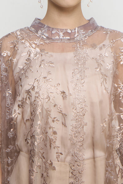 Hazel Dress in Brown Black