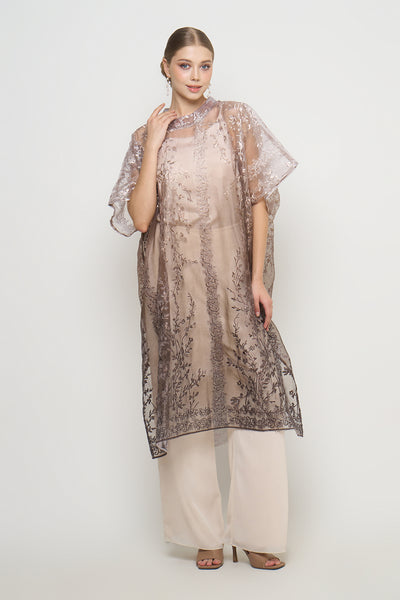 Hazel Dress in Brown Black