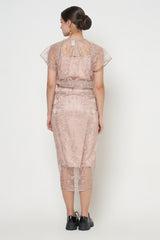 Isyana Dress in Nude Cream