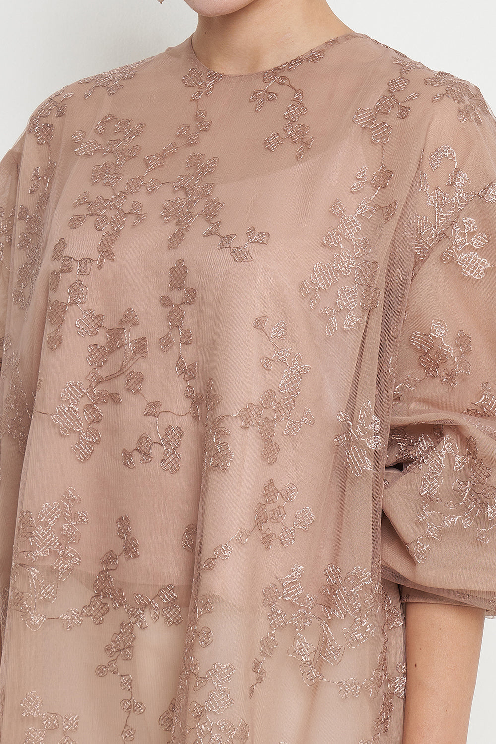 Raelyn Tunic Top Nude Brown