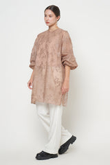 Raelyn Tunic Top Nude Brown