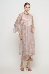 Ashwave Dress in Nude Grey