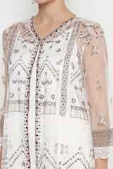 Peony Tunic Dress in White