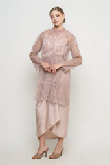 Crema Pleats Top in Creme