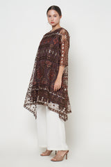 Suchi Tunic Dress in Mahogany