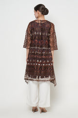Suchi Tunic Dress in Mahogany