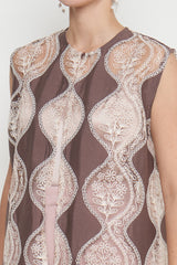 Paulina Outer Top in Choco