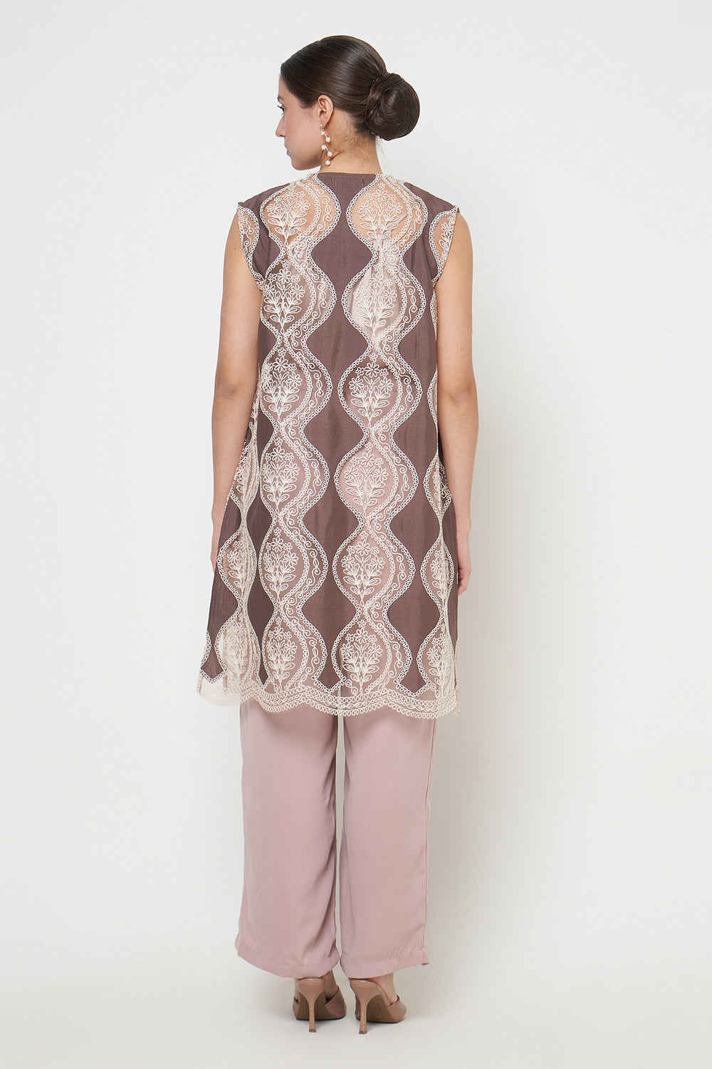 Paulina Outer Top in Choco