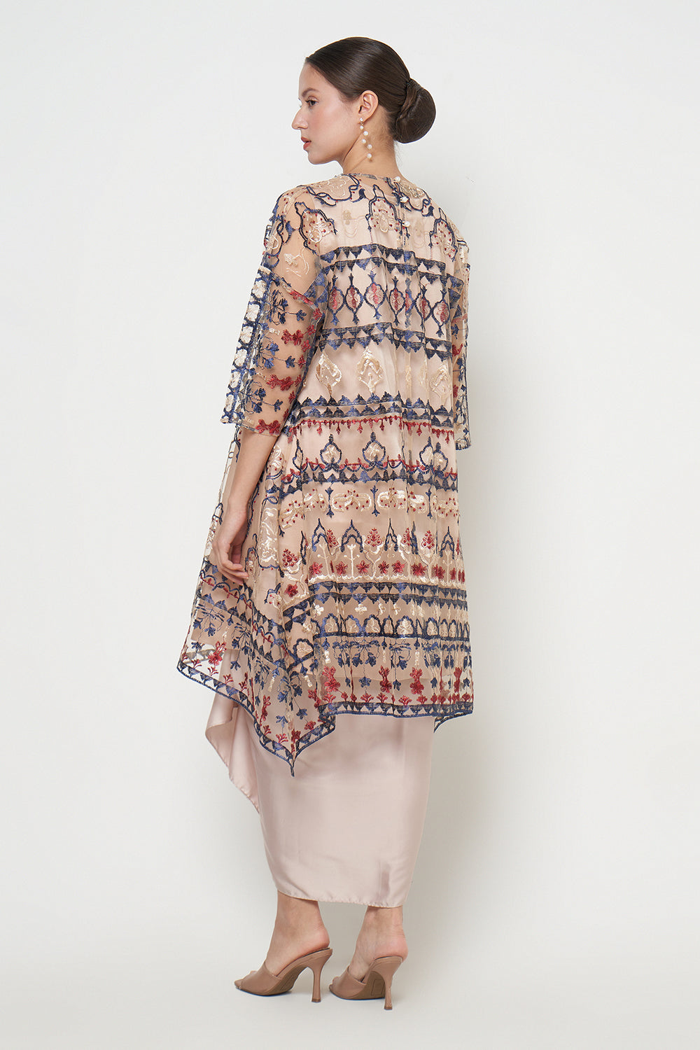 Suchi Tunic Dress in Nude Gold
