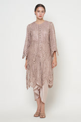 Lune Long Outer Top in Mocca