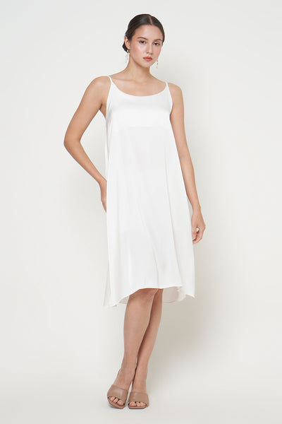 Fara Camisole Dress in Broken White
