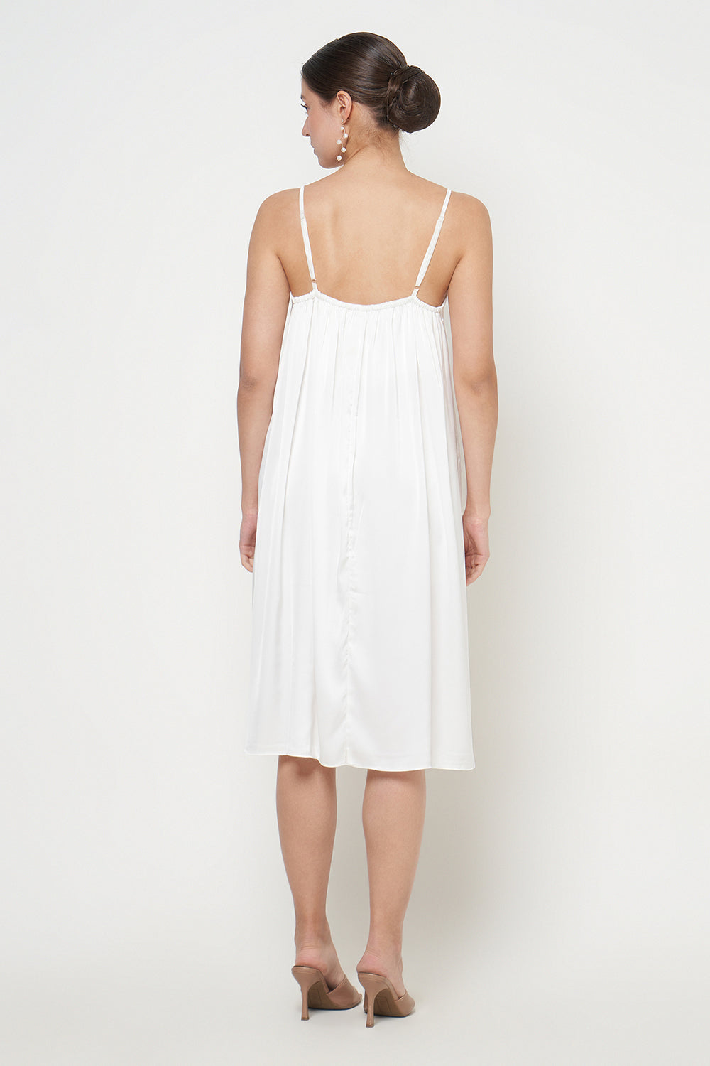 Fara Camisole Dress in Broken White