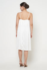 Fara Camisole Dress in Broken White